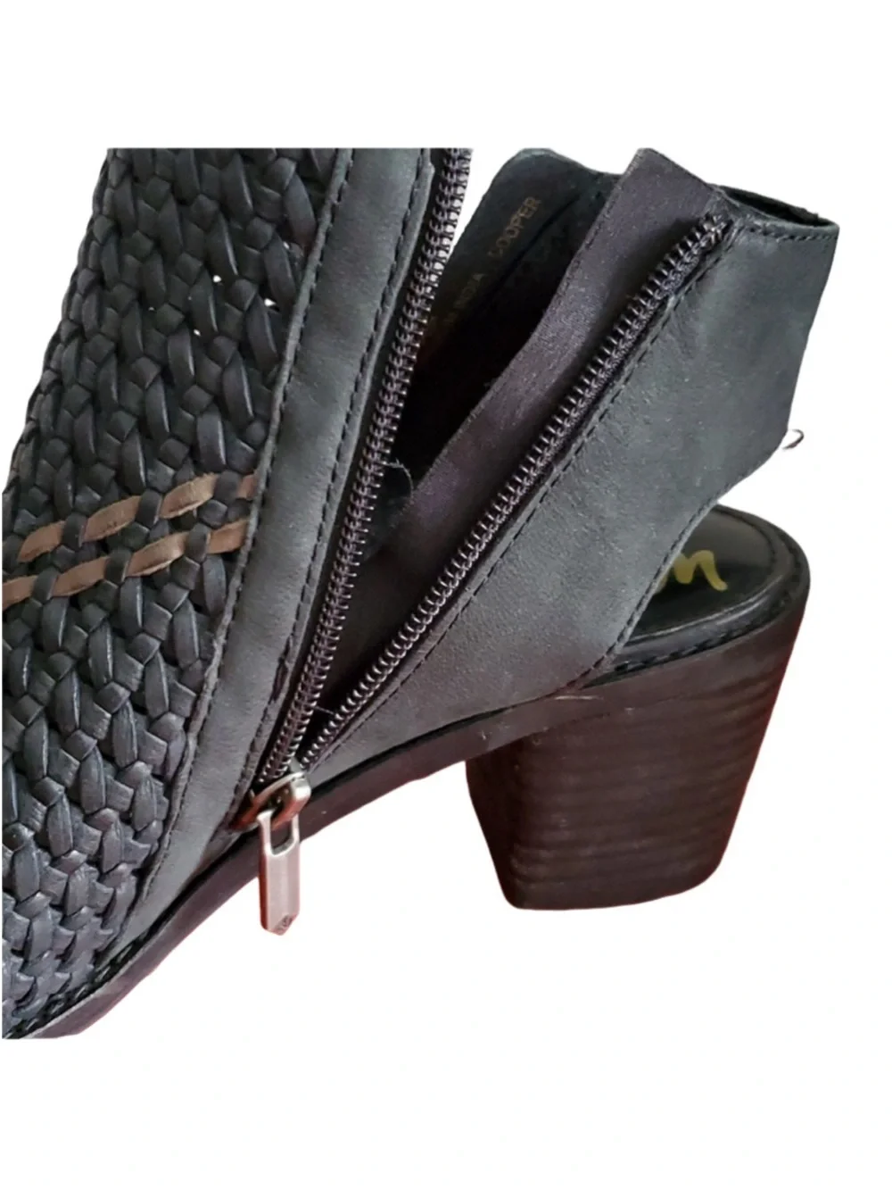 Sam Edelman Bootie Stacked Heel Sandals - Picture 6 of 9